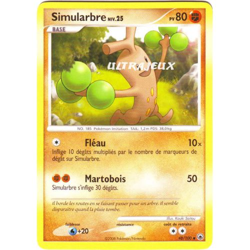 Pokémon - 48/100 - Diamant Et Perle : Aube Majestueuse - Simularbre Niv.25 - Peu Commune