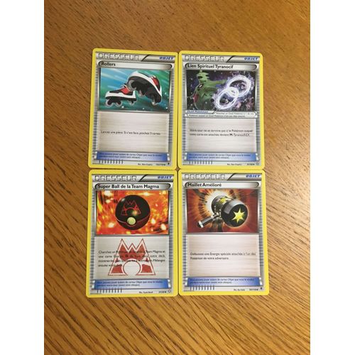 Rollers + Lien Spirituel Tyranocif + Super Ball De La Team Magma + Maillet Amélioré (Pokemon)