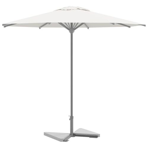 Vidaxl Plaques De Poids De Parasol 2 Pcs Triangulaire Granit Gris 14kg