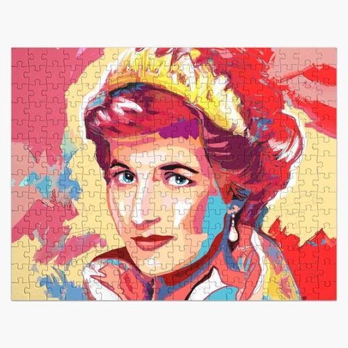 Puzzle en bois la princesse Diana 300 pièces 38x26 cm jouet décoration mura