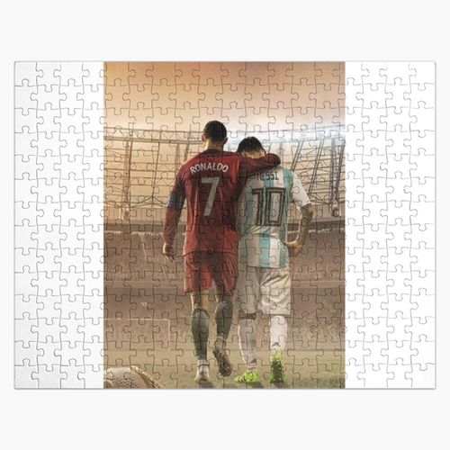 Puzzle en bois Football deux Legendre 300 pièces 38x26 cm jouet décoration mura
