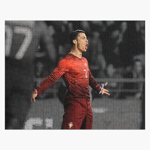 Puzzle En Bois Cristiano Ronaldo Siuuuuuu, Cadeaux Ronaldo, Ronaldo Best Sellers, Ronaldo Top Items 300 Pièces 38x26 Cm Jouet Décoration Mura