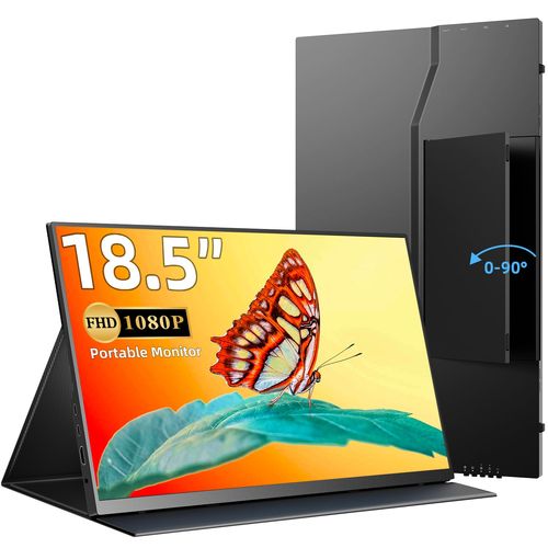 Uperfect M185J02 - 18.5" - Moniteur Portable 1920*1080 USB C, 1920X1080 60HZ IPS Ecran PC 1000:1 16.7m 8bits
