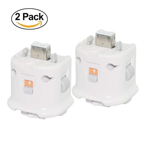 2 X Wii Motion Plus Adaptateur, Accélérateur De Capteur Wii Remote Plus Pour Nintendo Wii Télécommande-Blanc