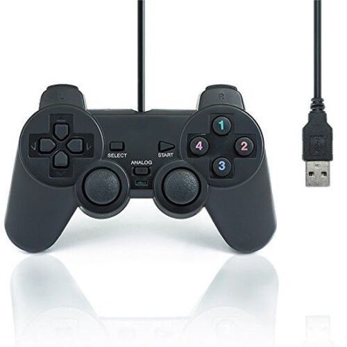 Dual Vibration Usb Par Fil Manette De Jeu Gamepad Controleur Pour Pc Computer