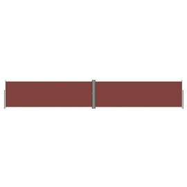 Vidaxl Auvent Latéral Rétractable Marron 160x1000 Cm