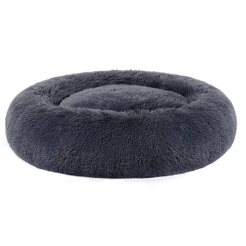 Panier Pour Chien Lit Pour Chat Doux 80 Cm Gris Foncé Helloshop26 12_0001207