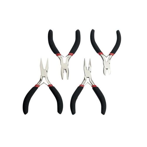 Mannesmann Jeu De 4 Pinces De Précision Électroniques - Noir