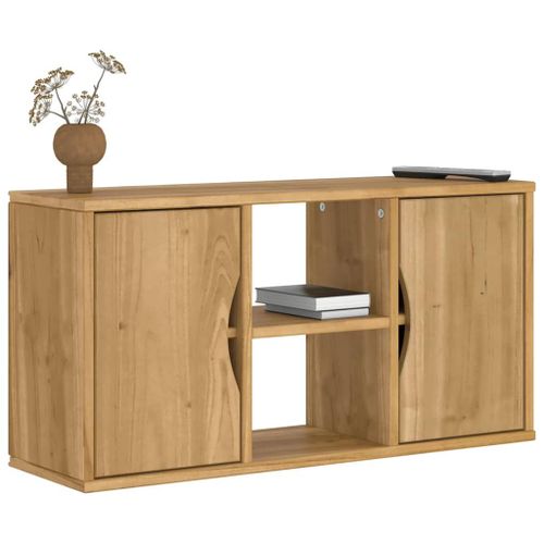 Vidaxl Meuble Tv Odda 79x24x40 Cm Bois Massif Pin
