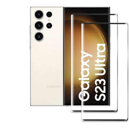 Verre Trempé Pour Samsung Galaxy S23 Ultra (6,8") [Pack 2] Film Vitre Protection Ecran Little Boutik®