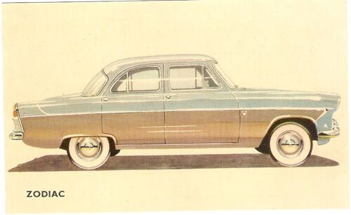 Carte Postale Voiture Zodiac