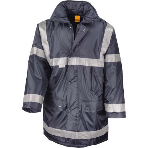 Parka de travail sécurité matelassée Result Bleu Marine M
