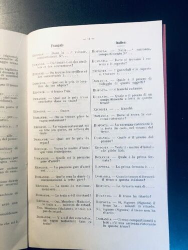 Manuel Français Italien Sncf