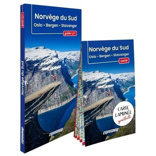 Norvège Du Sud - Oslo, Bergen, Stavanger - Avec Une Carte Laminée 1/1 000 000