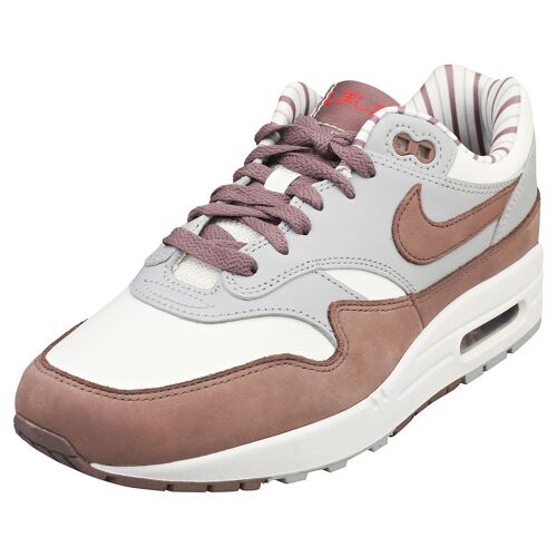Nike Air Max 1 Premium Baskets Mode Blanc Marron