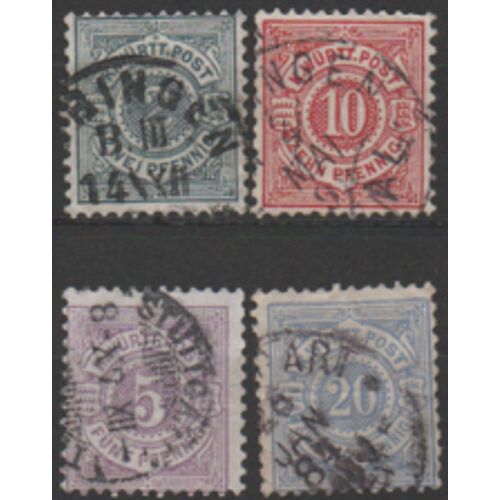 Allemagne:Lot De 4 Timbres De La Même Série.