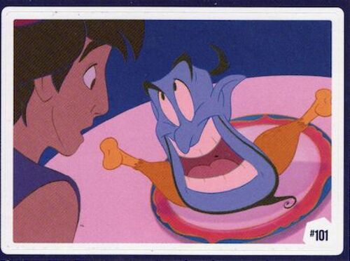 Sticker Autocollant Collector 100 Ans De Disney : Génie - Aladdin (101) - Auchan 2023