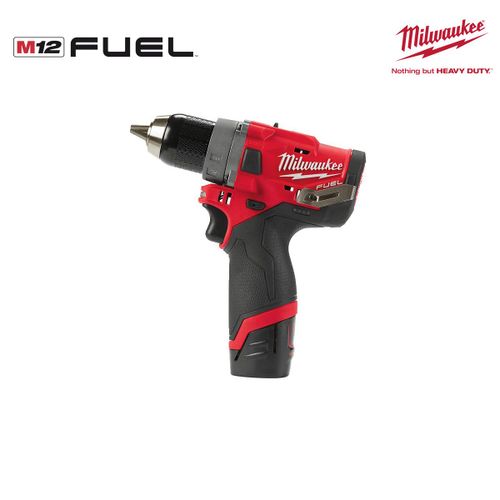Perceuse visseuse MILWAUKEE FUEL M12 FDD-202X - 2 batteries 12V 2.0 Ah - 1 chargeur C12C 4933459816