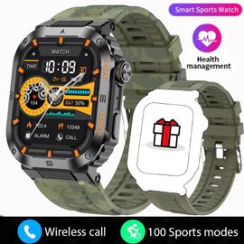 Montre Intelligente Robuste Et Durable,Étanche Ip68,Écran Hd 2.01,Bluetooth,Voix,Android,Ios,Xiaomi - Type Green 1