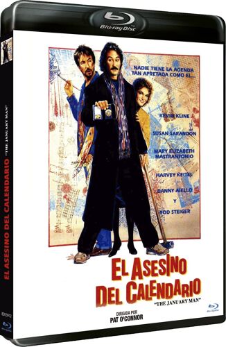 Calendrier Meurtrier (El Asesino Del Calendario / The January Man) - Blu-Ray Exclusif Import Espagne Avec Vf Incluse Et Jaquette, Menu Disc En Espagnol
