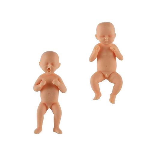 2x Reborn bébé garçon poupées Réaliste Mini Réaliste corps complet nouveau-né poupée