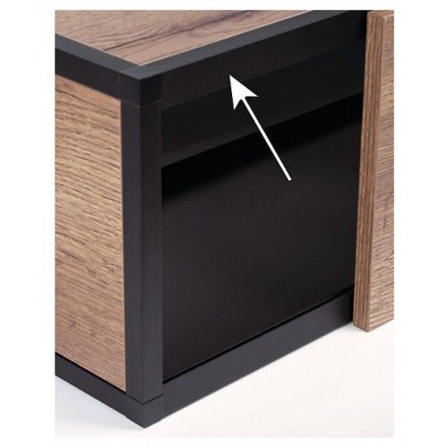 Profil pour porte coulissante pour système Cadro - longueur 3000 mm - porte en applique haute HETTICH