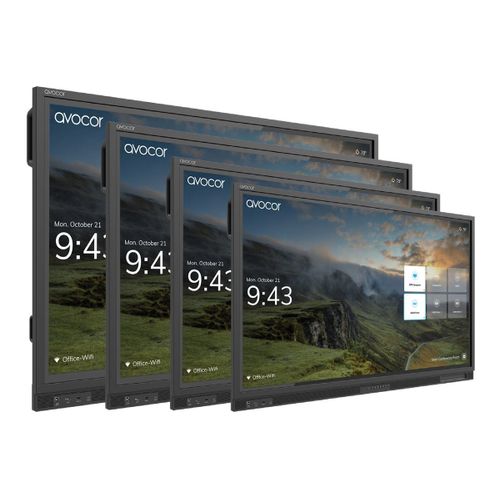 Avocor - Classe de diagonale 75" E Series écran LCD rétro-éclairé par LED - interactive - avec écran tactile (multi-touches) - 4K UHD (2160p) 3840 x 2160 - LED à éclairage direct