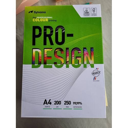 Pro-Design Ramette De 250 Feuilles Blanche De 200g