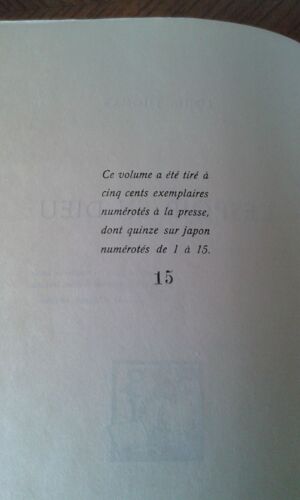 L Espoir En Dieu ( Papier Japon )