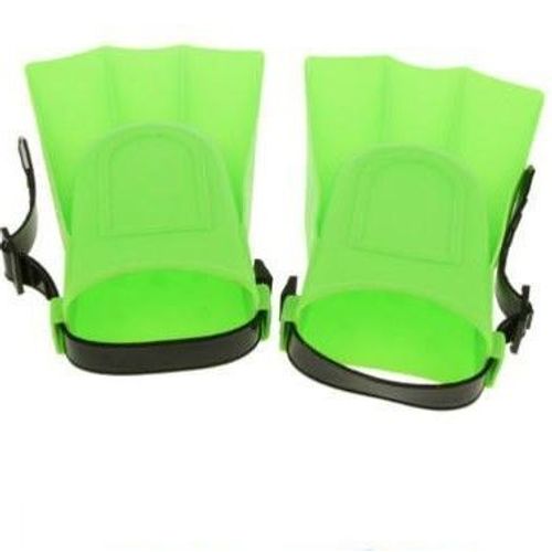 Palmes Réglables Pour Bébé Nageur Enfant Piscine Mer Entrainement Nage Facile vert Fluo