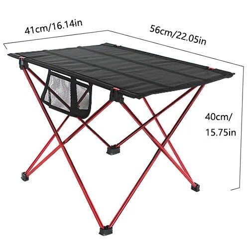 Table Pliante Portable De Camping En Plein Air, Alliage D'aluminium, Tissu Oxford Sauvage, Table De Barbecue Simple