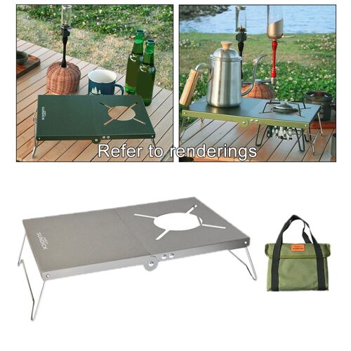 Gris - Support De Cuisinière Pour Barbecue, Camping En Plein Air, Brûleur Fendu, Camping-Car