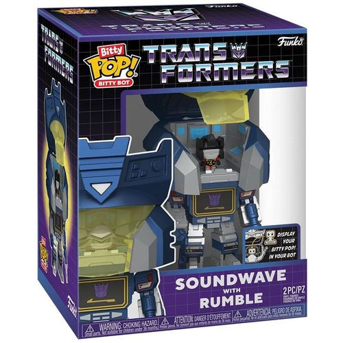 Figurine Funko Bitty Bots Transformers Soundwave With Rumble