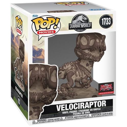 Figurine Funko Pop - Jurassic Park N°1733 - Velociraptor (Fossile) - 15 Cm (84598)