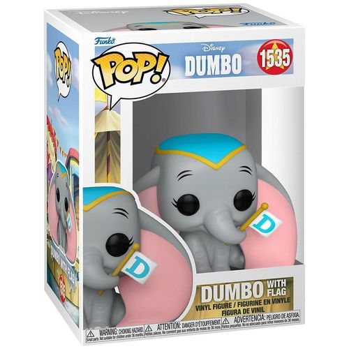Dumbo - Figurine Pop! Dumbo Avec Drapeau 9 Cm