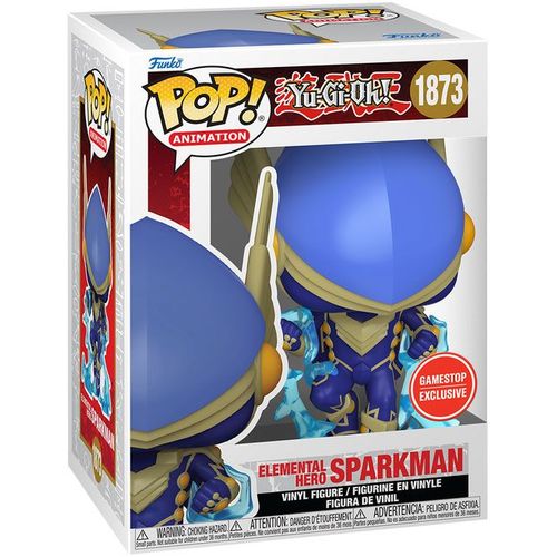 Figurine Funko Pop - Yu-Gi-Oh! N°1873 - Sparkman, Héros Élémentaire (75606)