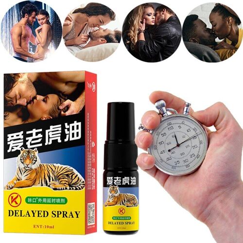 Huile De Massage Forte Pour Homme, Retardateur D'éjaculation, Aphrodisiaque, Délai Ultra Long De 60 Minutes, Spray Sexuel, Érection Durable