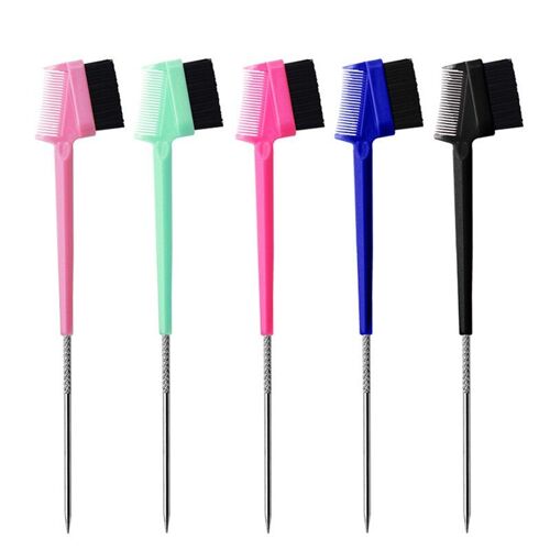 Peigne À Sourcils Double Face, Brosse De Contrôle Des Bords, Accessoire De Coiffure, Outil De Beauté
