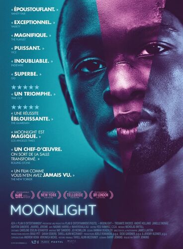 Moonlight - Véritable Affiche De Cinéma Pliée - Format 40x60 Cm - De Barry Jenkins Avec Alex R. Hibbert, Ashton Sanders, Trevante Rhodes, Mahershala Ali, Janelle Monáe, Naomie Harris - 2017