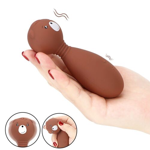 Jouet Sexuel Pour Femme, Vibrateur De Point G, Ours Mignon, Rotation De 360 Degrés, Gode Vibrant À 12 Vitesses, Stimulateur De Clitoris