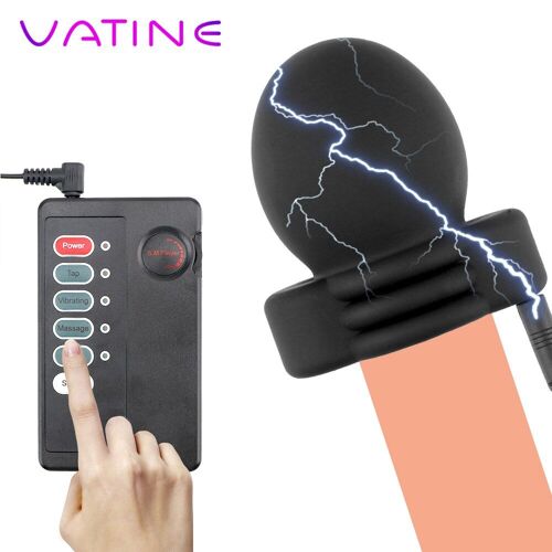 Stimulateur De Pénis À Choc Électrique Pour Homme, Appareil De Stimulation De Glans, Retardement De La Masturbation, Entraînement À Choc Électrique, Thérapie Médicale, Jouet Sexuel