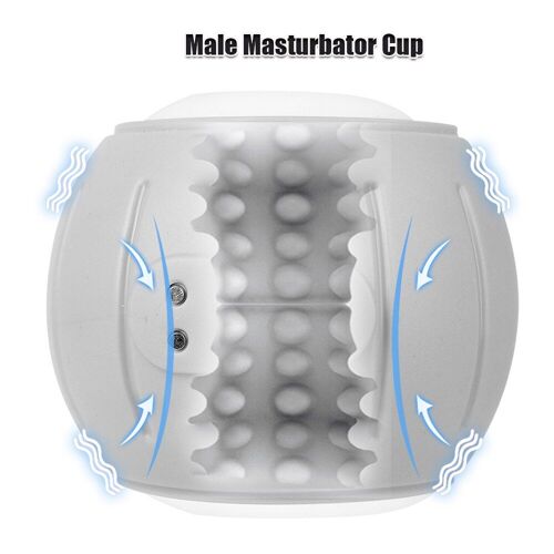 Machine Buccale Pour Hommes, 6 Modes, Vibrateur De Pénis À Tasse Souple Creuse, Masseur De Particules, Masturbateur Automatique, Jouets Sexuels Érotiques Pour Hommes