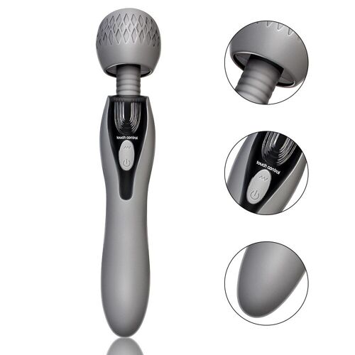 Stimulateur De Clitoris Vaginal Rechargeable, Double Moteur, 5 Fréquences, Jouet Sexuel Pour Femmes, Baguette Vibrante