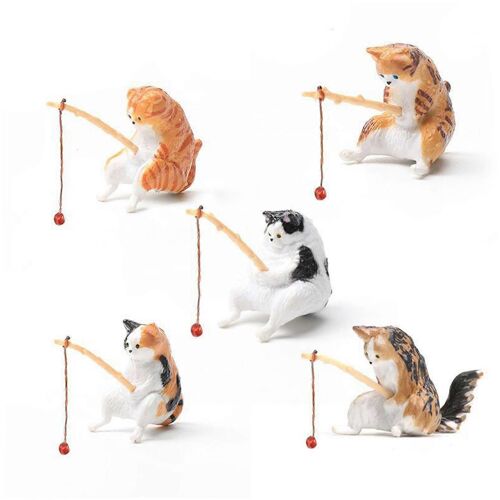 Chat Assis Aquarium Aquarium Décoration D¿Aménagement Paysager Décoration Pour Intérieur Aquarium Aménagement Paysager