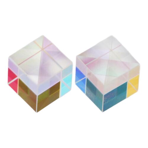 2 Pcs Prisme En Verre Optique Mini Fantastique Réfraction Lissage Éducatif RVB Dispersion Prisme pour Enseignement Photographie
