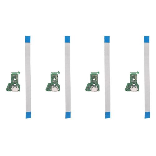 4x Pour Manette Ps4 -Carte De Circuit Imprimé De Prise De Charge Usb -040 Port De Câble À 12 Broches