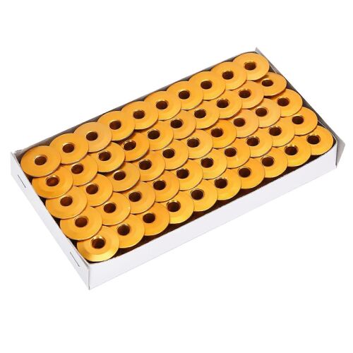 100 Pièces En Aluminium Bobines D'or Remplacement Pour Les Accessoires De Machine À Coudre Au Point Noué 40264a Plat