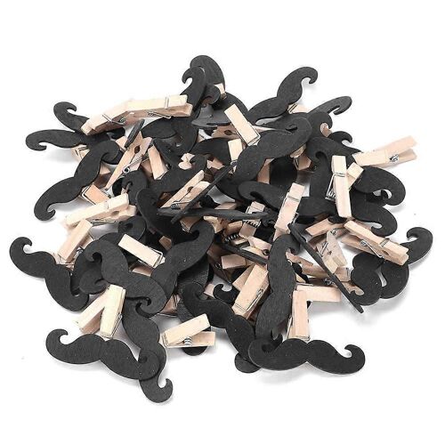 50pcs Artisanat Clip Barbe Forme Diy Fait Main Maison Décoration Cadeaux Artisanat