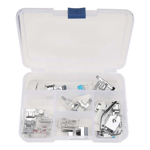 15PCS Ménage Multifonctionnel Machine À Coudre Pièces ? Kit d'accessoires de machine à coudre à pied de presse