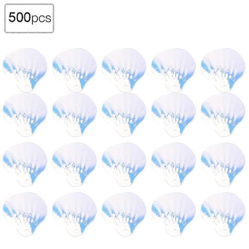 50G DIY PVC Shell Shape Sequins Happy Birthday Party Clothes Supplies (Golden Milky White)